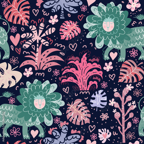 Lion baby pattern 2