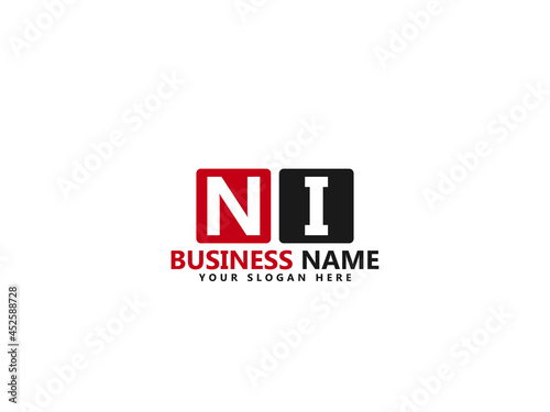 Letter NI logo, ni logo design vector for all kind of use