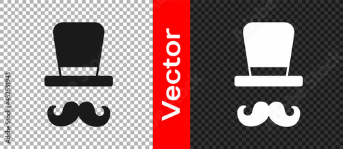 Black Magician icon isolated on transparent background. Vector