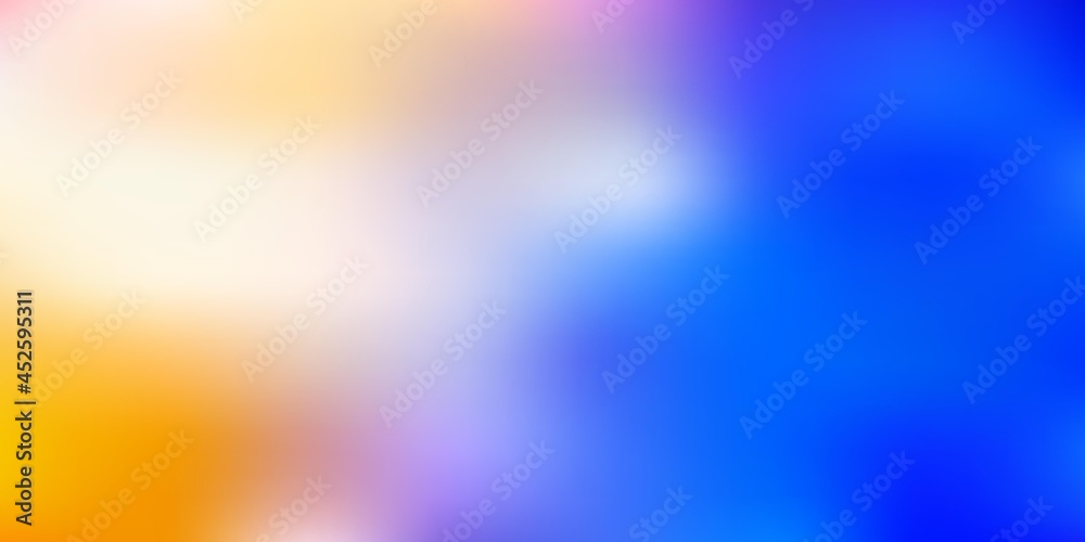 Obraz premium Light blue, yellow vector abstract blur background.