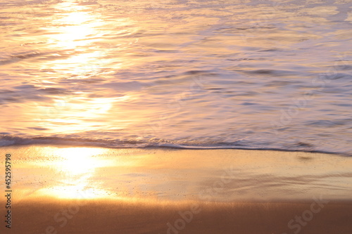 sunset on the beach