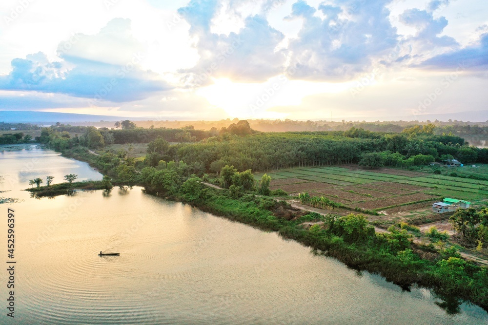 Fototapeta premium view from the river