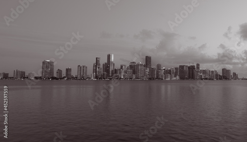 city skyline Miami Florida skyscraper panorama 