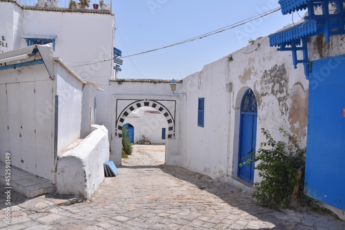 Fototapeta Naklejka Na Ścianę i Meble -  sidi bou said city,  tunisia, Africa, medina, 
