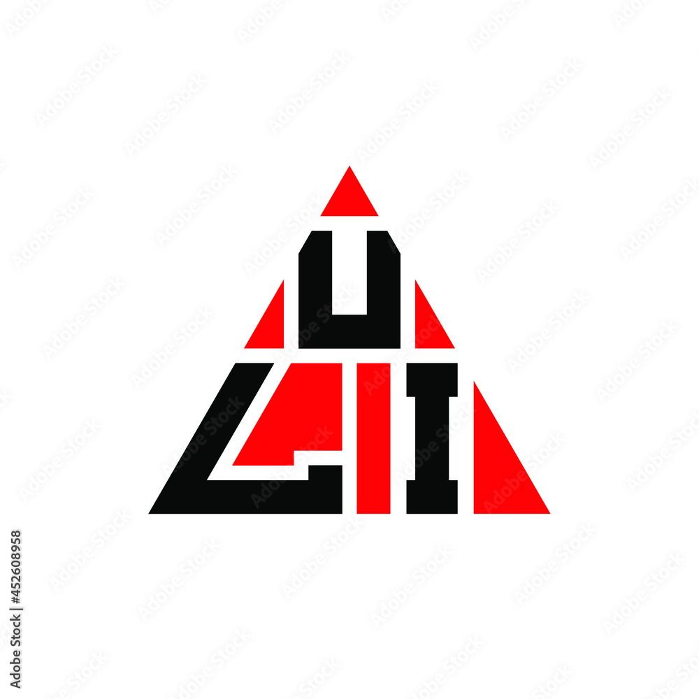 ULI triangle letter logo design with triangle shape. ULI triangle logo ...