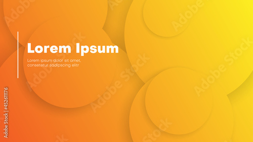 abstract orange circle background wit 