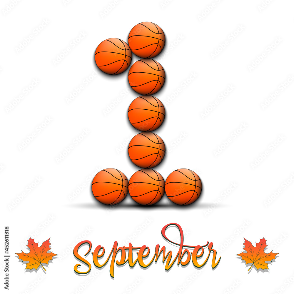 September 1 from basketball balls