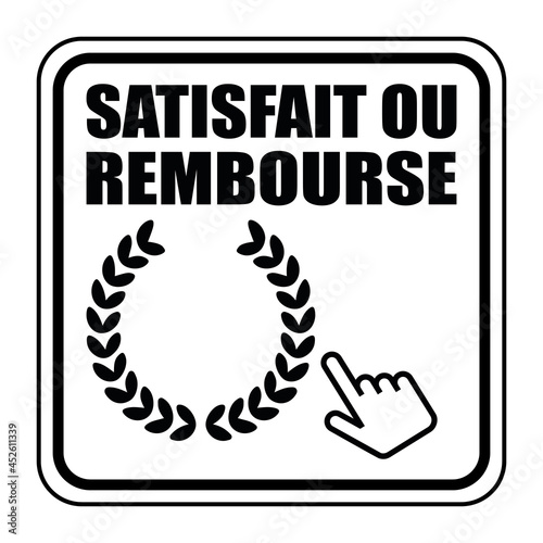 Logo satisfait ou remboursé.