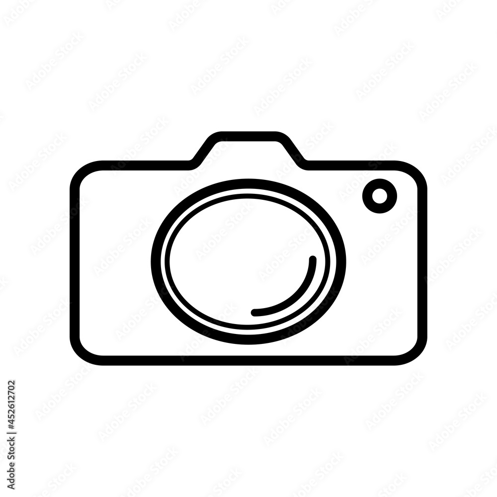 Digital camera icon vector layout Digital camera icon vector layout
