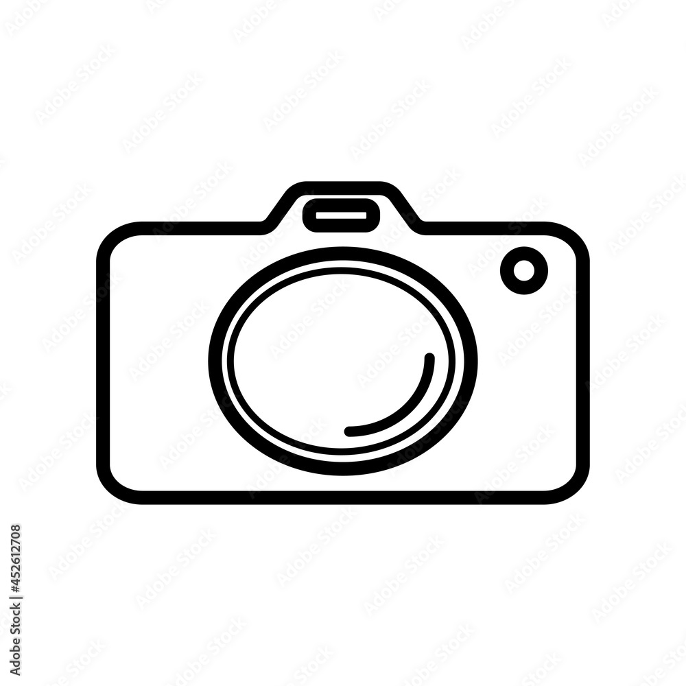 Digital camera icon vector layout Digital camera icon vector layout