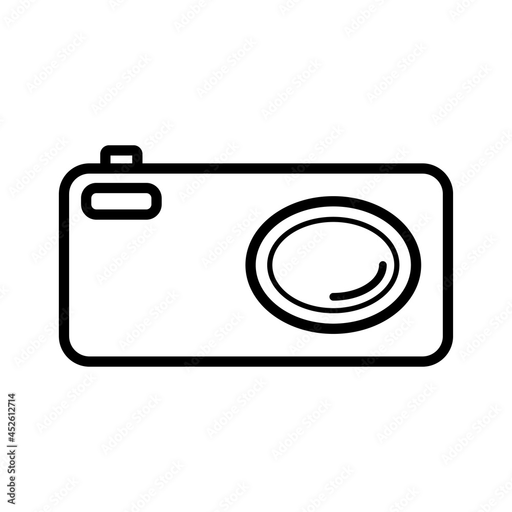 Digital camera icon vector layout Digital camera icon vector layout