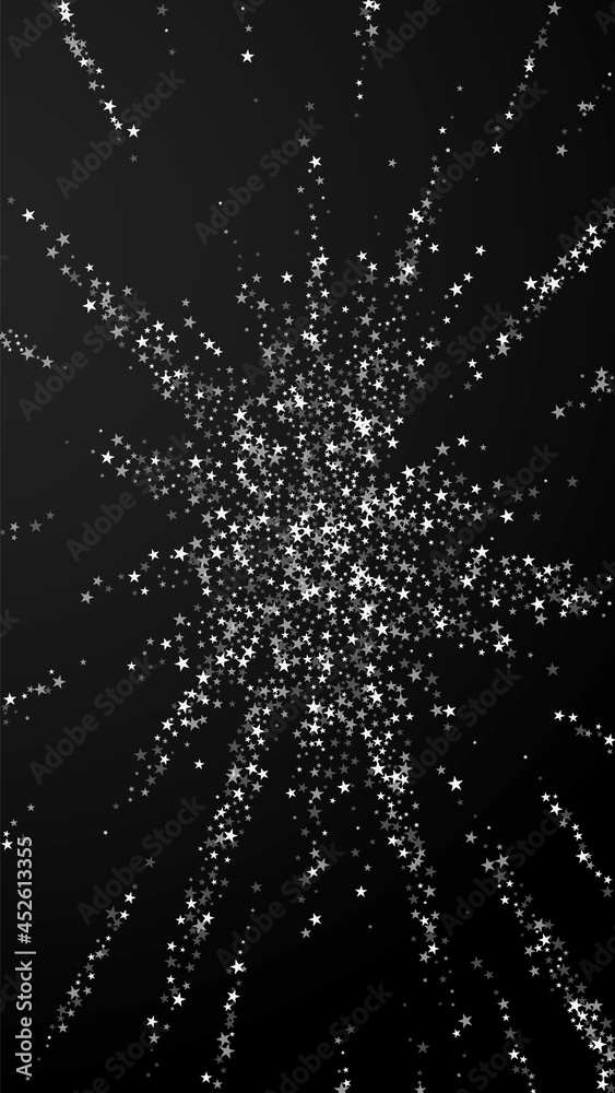 Amazing falling stars Christmas background. Subtle