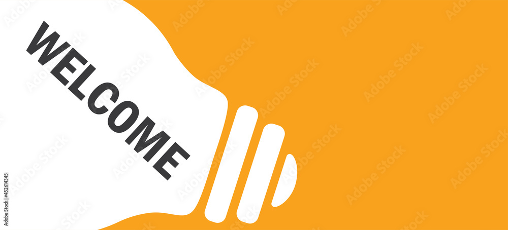 Fototapeta premium welcome in lamp background illustration