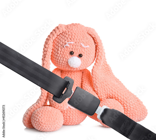Cuddly toy on white background