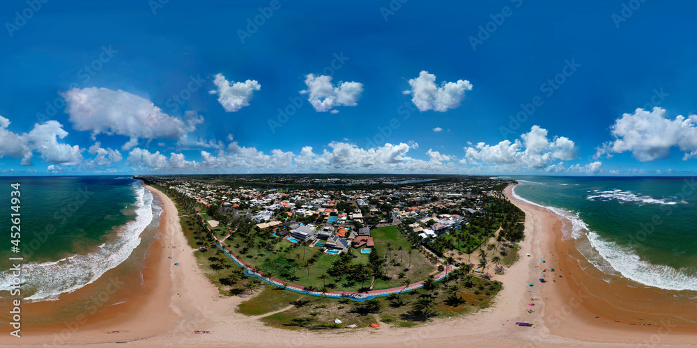 Prqueno Planeta de Porto de Sauipe, Praia, localizada a 108 km de Salvador, no município de Entre Rios, Bahia, Brasil