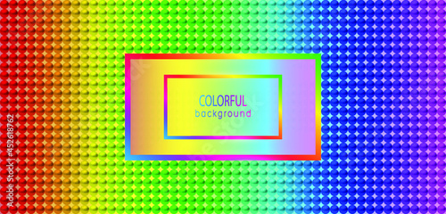 Colorful luxury background with 3D beads. Vector illustration.