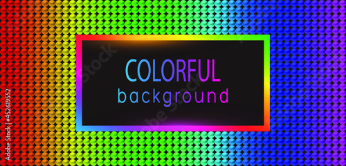 Colorful luxury background with 3D beads. Vector illustration.