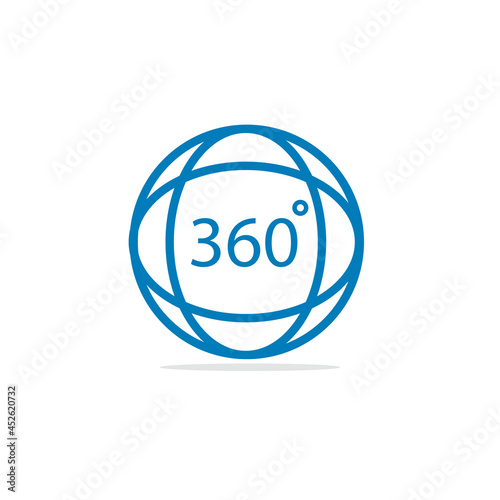 360 degree angle icon