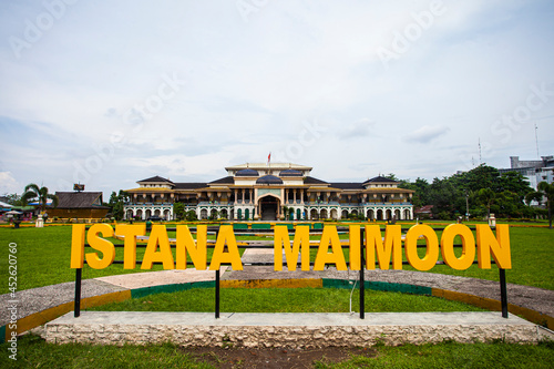Maimun Palace (Istana Maimoon) is the palace of the Deli Sultanate which is one of the icons of Medan City, North Sumatra, Indonesia. Istana Maimoon is a popular tourist destination in Medan City.
