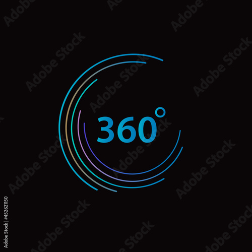 360 degree angle icon