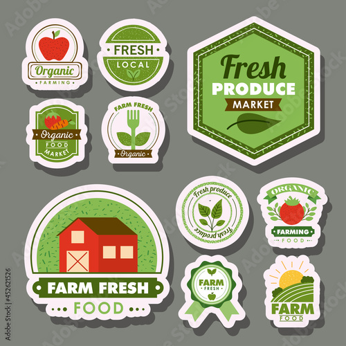 ten fresh and local stamps