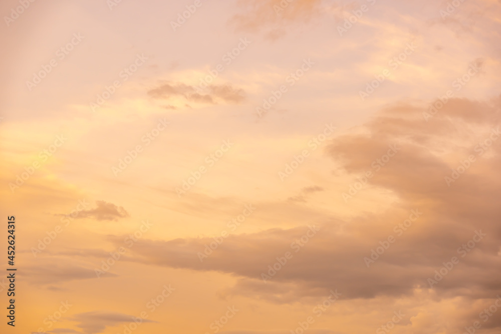 sunset sky and clouds background