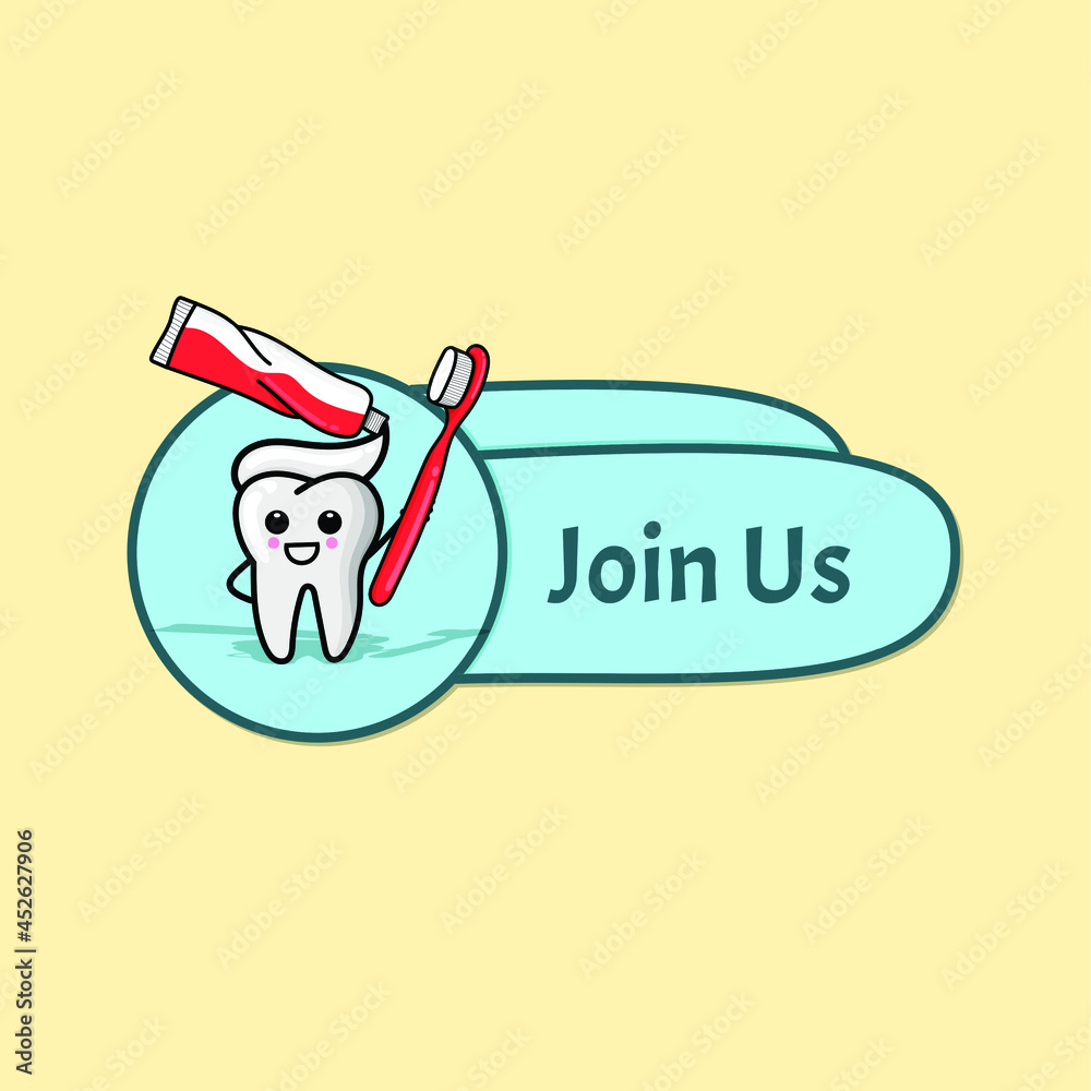 Blue sky button with teeth illustration vector isolated use for button web, site, website, game, interactive design Blue sky button with teeth illustration vector isolated use for button web, site, website, game, interactive design