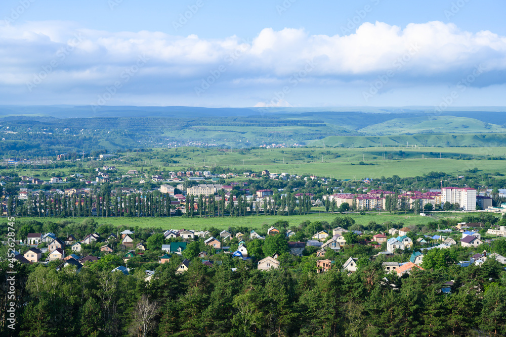 View of the city of Cherkessk, Caucasus, Russia