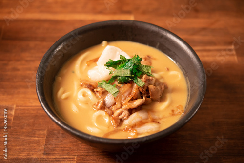 Obraz na płótnie 日本の食卓 カレーうどん 讃岐うどん 男飯 w salonie