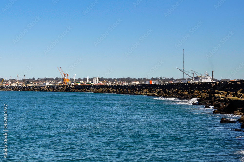 View of the port of Mar del Plata, Argentina