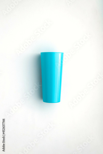 Wallpaper Mural Blue plastic cup isolated on white background Torontodigital.ca