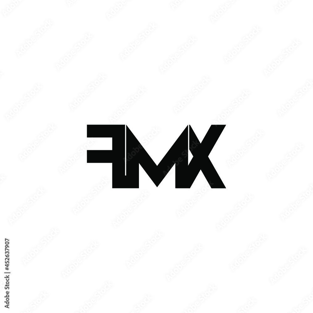 fmx letter monogram initial logo design fmx letter monogram initial logo design