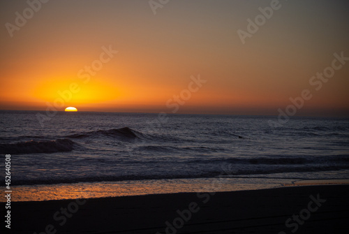 sunset on the beach