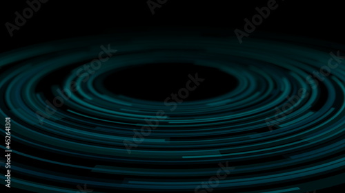 Dark blue circular lines abstract futuristic technology background