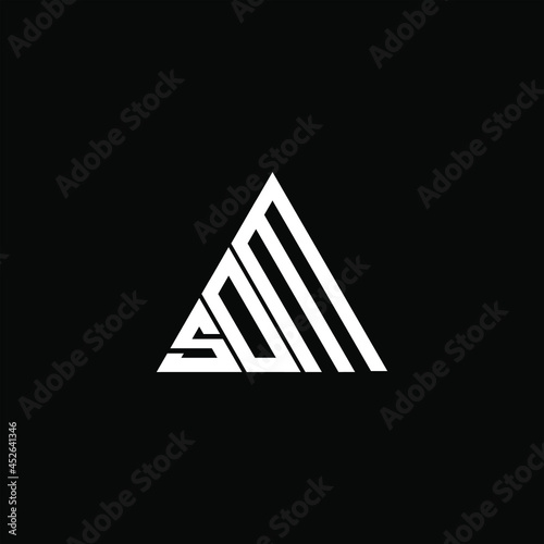 SDM letter logo creative design. SDM unique design, SOM letter logo creative design. SOM unique design
