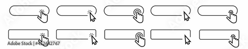 Touch Screen Sensor Symbols Icons Sets. Vector illustration
 photo