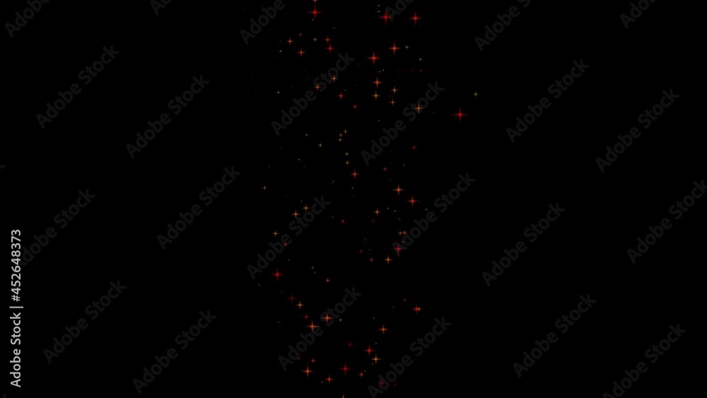 Glittering stars flow like a waterfall Glittering stars flow like a waterfall