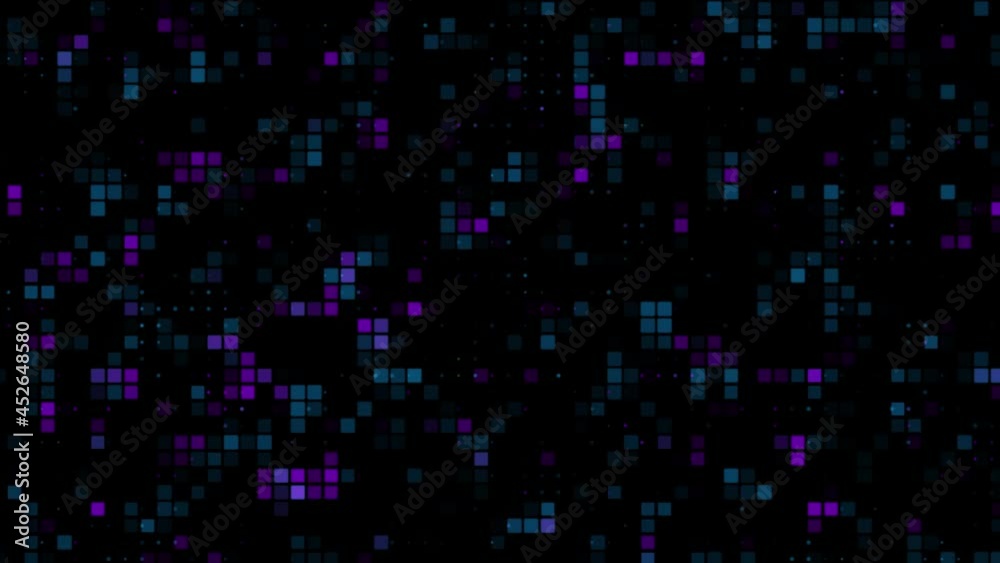 High tech Degital motion background,Purple and blue particle tiles High tech Degital motion background,Purple and blue particle tiles