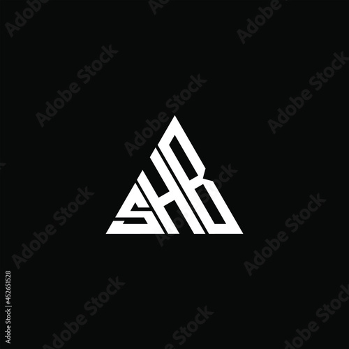 SHB letter logo creative design. SHB unique design
 photo