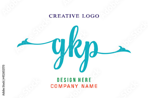 GKP lettering logo is simple, easy to understand and authoritative photo