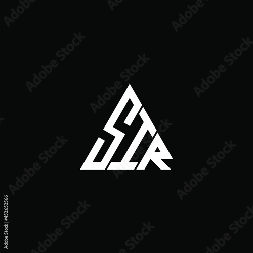 SIR letter logo creative design. SIR unique design
