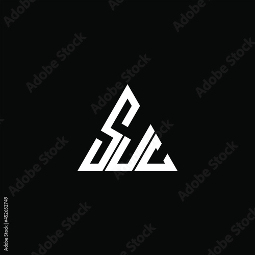 SJC letter logo creative design. SJC unique design
 photo