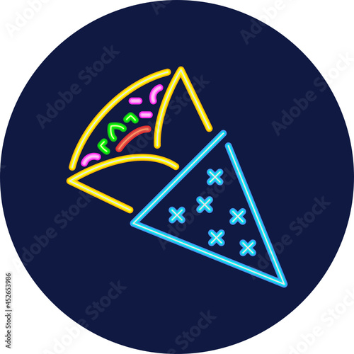 crepe neon icon