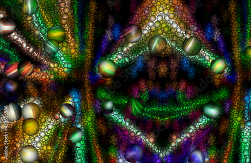 background image with 3d colorful spheres 