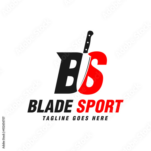 knife throwing sports illustration logo