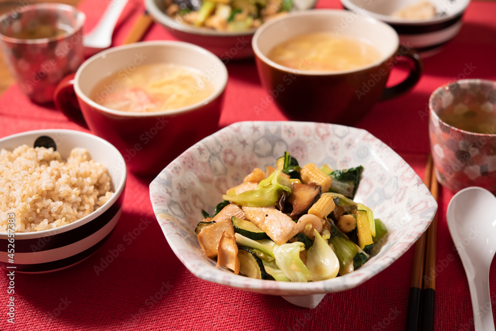 日本の食卓,八宝菜,中華炒め