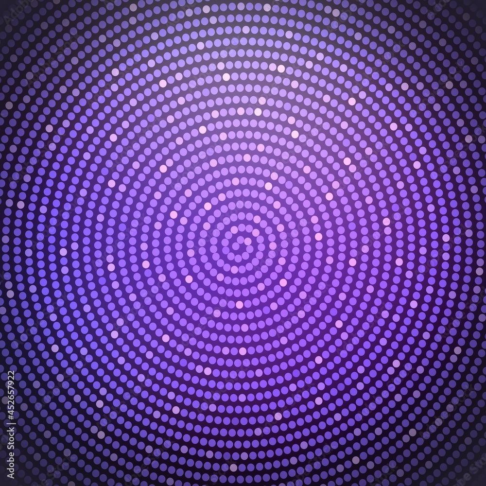 Glitter dark violet festive background decorated sequins curl pattern. Glitter dark violet festive background decorated sequins curl pattern.