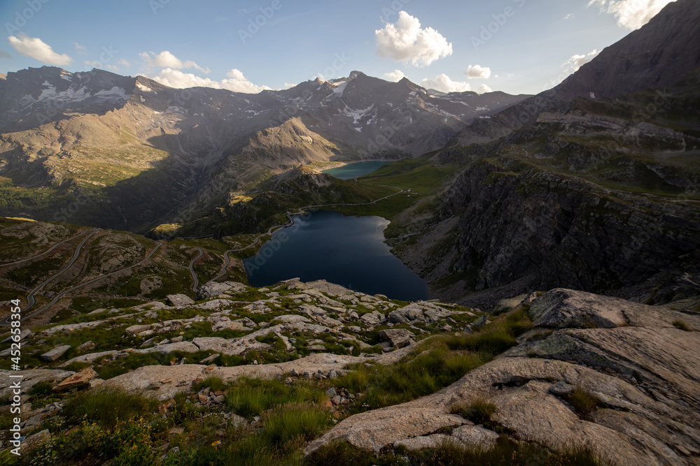 Naklejka premium Panoramic view of Gran Paradiso Park, Aosta, Italy