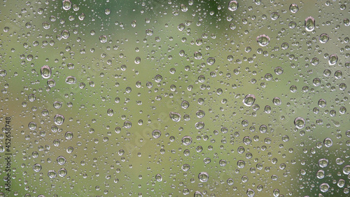 Wallpaper Mural Summer Torrential Rain, Raining, Rain Drops on Window, Hailstone Stormy, Rainy Day, Hail, Ice Storm on Glass, Sad Weather Torontodigital.ca
