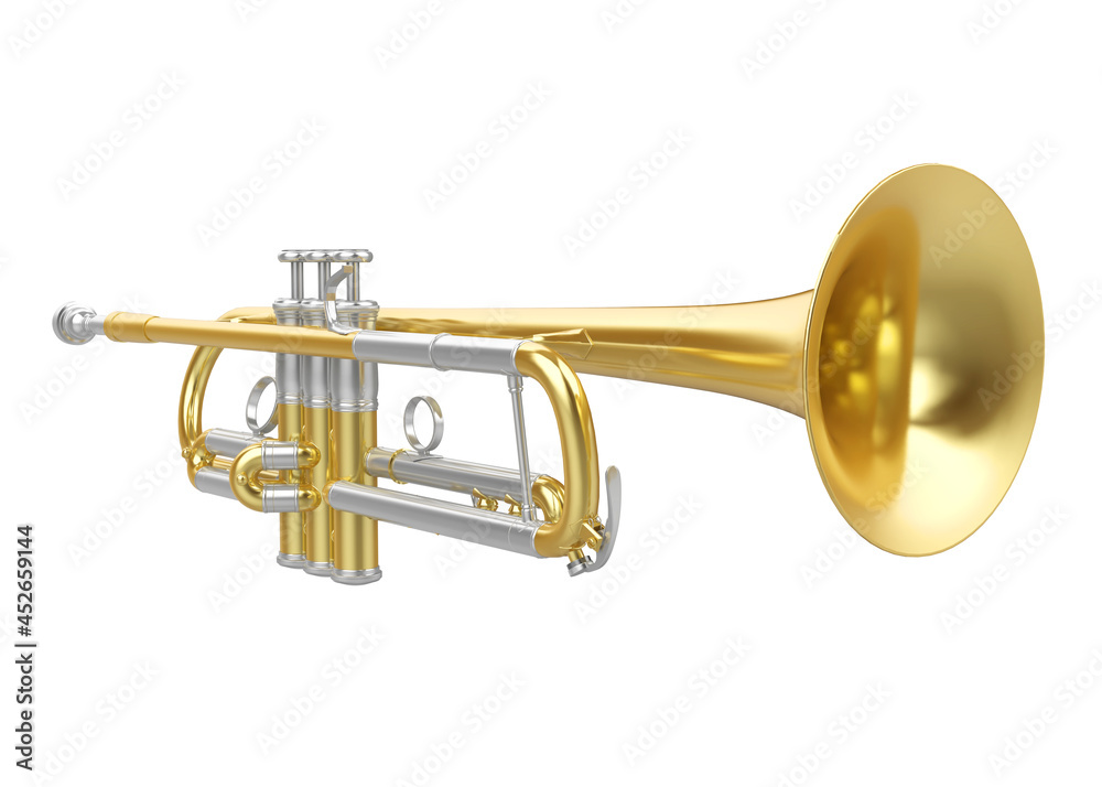 Obraz premium Trumpet Isolated